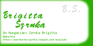 brigitta szrnka business card